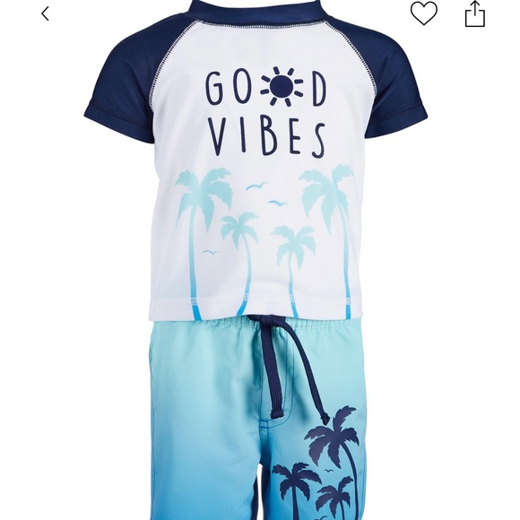 First Impressions Swim First Impression Baby Boy Swim Trunks Set